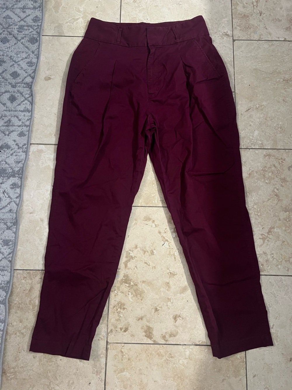 Ralph Lauren Burgundy Slim Tapered Chinos